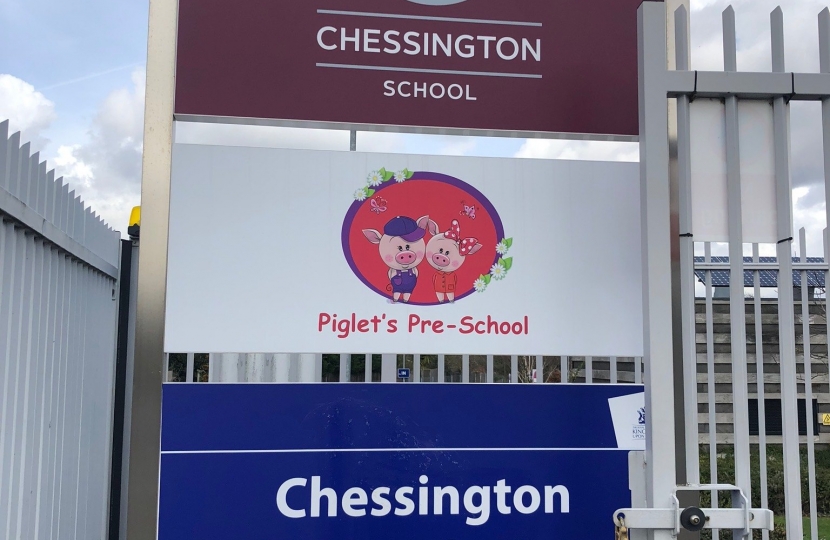 Chessington School signs